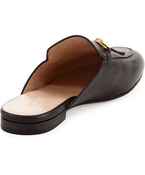 GUCCI（グッチ）の「Gucci Princetown Sword & Tiger Horsebit Mule, Black（サンダル・レディース・Black・6.5B / 36.5EU/6B / 36EU/9B / 39EU/8B / 38EU/7.5B / 37.5EU/9.5B / 39.5EU/5B / 35EU/12B / 42EU/8.5B / 38.5EU/7B / 37EU/5.5B / 35.5EU/11B / 41EU/10B / 40EU/10.5B / 40.5EU）」の2枚目の写真