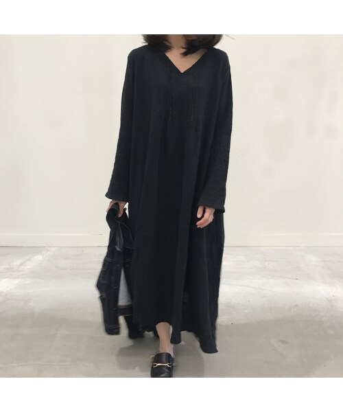 copine(コピン)の「Vネックさらっとロングコットンワンピース(3color)(ワンピース・レディース・その他)」の7枚目の写真