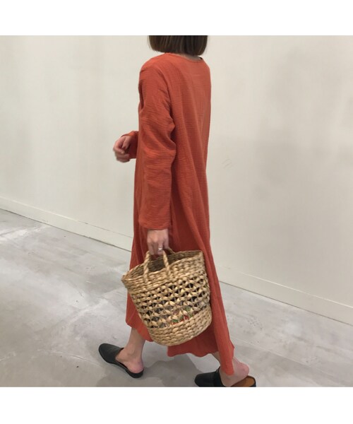 copine(コピン)の「Vネックさらっとロングコットンワンピース(3color)(ワンピース・レディース・その他)」の14枚目の写真