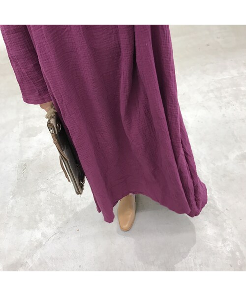 copine(コピン)の「Vネックさらっとロングコットンワンピース(3color)(ワンピース・レディース・その他)」の5枚目の写真