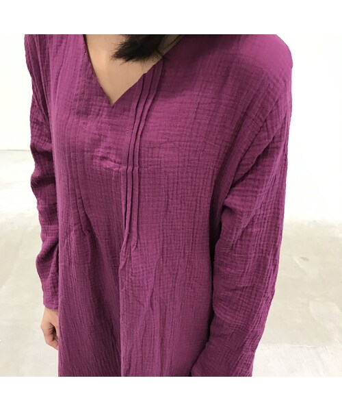 copine(コピン)の「Vネックさらっとロングコットンワンピース(3color)(ワンピース・レディース・その他)」の6枚目の写真