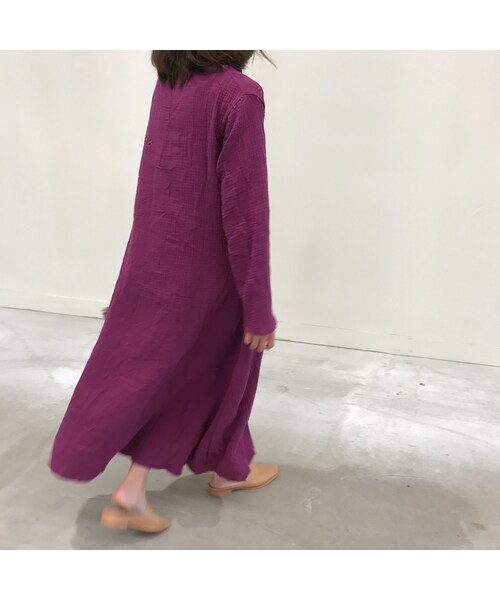 copine(コピン)の「Vネックさらっとロングコットンワンピース(3color)(ワンピース・レディース・その他)」の4枚目の写真