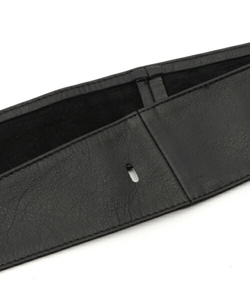 archives（アルシーヴ）の「【本革仕様】細リボンベルト（ベルト・レディース・ブラック/ダークブラウン・MEDIUM）」の3枚目の写真