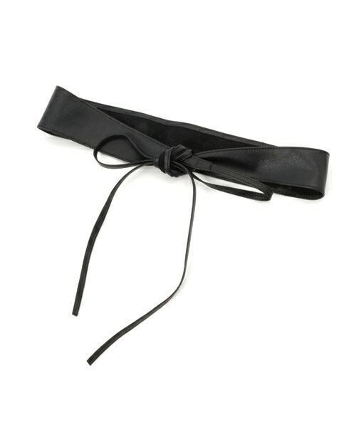 archives（アルシーヴ）の「【本革仕様】細リボンベルト（ベルト・レディース・ブラック/ダークブラウン・MEDIUM）」の5枚目の写真