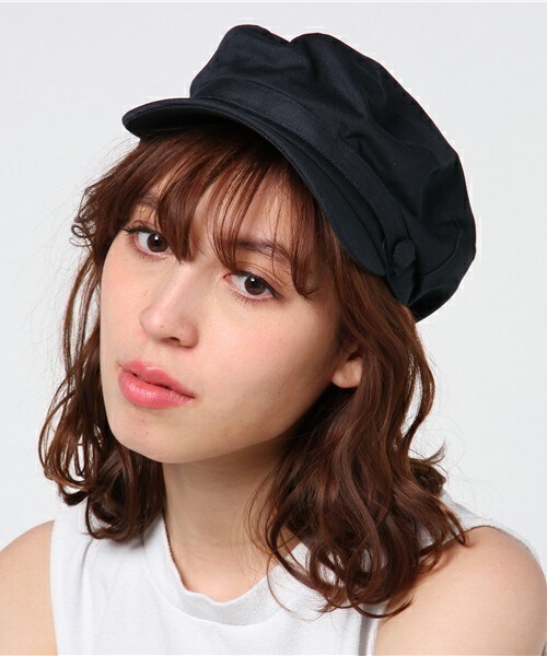 archives（アルシーヴ）の「サマーマリンキャスケット（キャスケット・レディース・ブラック/ネイビー・MEDIUM）」の2枚目の写真