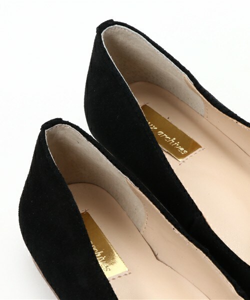 Doux archives（ドゥアルシーヴ）の「ポインテッドリボンローパンプス（パンプス・レディース・ブラック/ベージュ/ブルー/ロイヤルブルー/シルバー・MEDIUM/LARGE）」の10枚目の写真