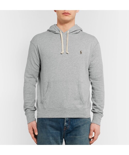 POLO RALPH LAUREN（ポロ ラルフ ローレン）の「Polo Ralph Lauren Loopback Cotton-Jersey Hoodie（スウェット・メンズ・Gray・S/M/L/XL/XXL）」の7枚目の写真