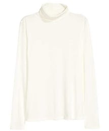 H&M | H&M Ribbed Turtleneck Top(ニット/セーター)