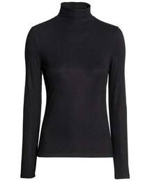 H&M | H&M Ribbed Turtleneck Top(ニット/セーター)