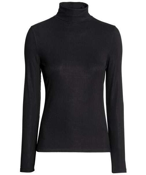 H&M（エイチ・アンド・エム）の「H&M Ribbed Turtleneck Top（ニット/セーター・レディース・Light gray/Black/Natural white・M/XS/S/L/XL）」の3枚目の写真