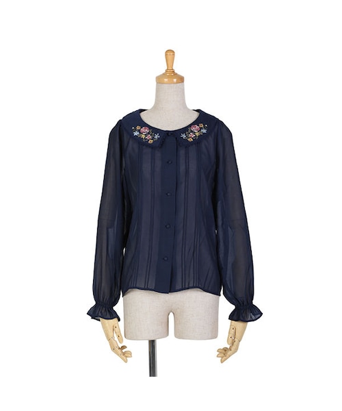 F i.n.t(フィント)の「フラワークロスステッチブラウス/F i.n.t(シャツ/ブラウス・レディース・その他)」の3枚目の写真