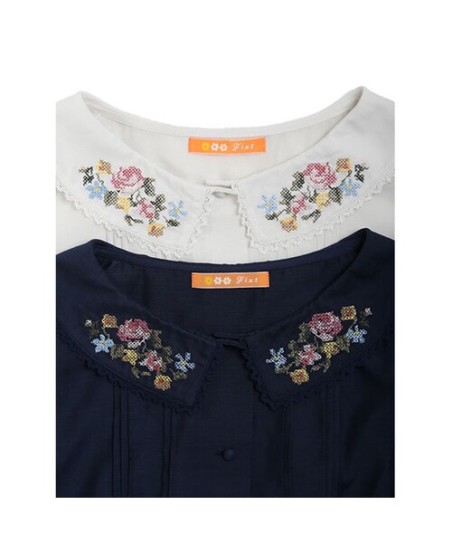 F i.n.t(フィント)の「フラワークロスステッチブラウス/F i.n.t(シャツ/ブラウス・レディース・その他)」の4枚目の写真