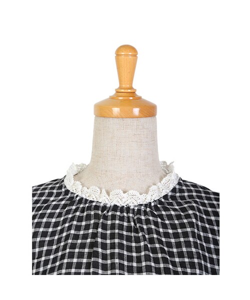 F i.n.t（フィント）の「レーススタンドカラープルオーバーブラウス/F i.n.t（シャツ/ブラウス・レディース・その他）」の5枚目の写真