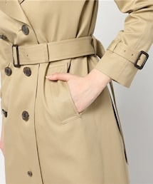 超美品　Beautiful people 春コート　綿麻コート　ヒョウ柄 20170219122510384_215.jpg