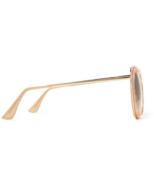 FOREVER 21（フォーエバー トゥエンティーワン）の「FOREVER 21 gradient cat eye sunglasses（サングラス・レディース・Gold/peach・ONE SIZE）」の2枚目の写真