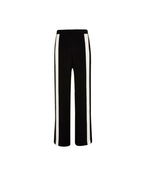 black trousers with white stripe womens