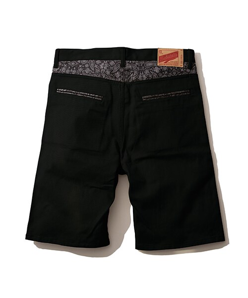 Subciety（サブサエティ）の「WORK SHORTS-PAISLEY-（パンツ・メンズ・BLACK/BEIGE・S/M/L/XL）」の4枚目の写真