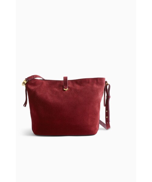 no brand(ノーブランド)の「Covet Sunday Bag - Burgundy Suede(バッグ・レディース・Burgundy)」の2枚目の写真