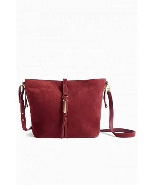 no brand(ノーブランド)の「Covet Sunday Bag - Burgundy Suede(バッグ・レディース・Burgundy)」の1枚目の写真