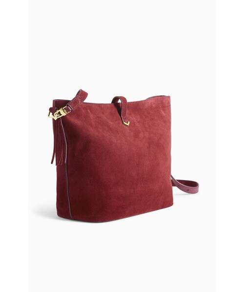 no brand(ノーブランド)の「Covet Sunday Bag - Burgundy Suede(バッグ・レディース・Burgundy)」の5枚目の写真