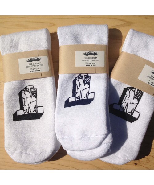 NAUGHTY (kobe)（ノーティー）の「"OLD SCHOOL" STRIPED TUBE SOCKS（ソックス/靴下・メンズ・その他）」の2枚目の写真