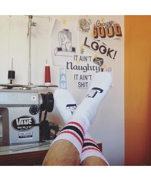 NAUGHTY (kobe)（ノーティー）の「"OLD SCHOOL" STRIPED TUBE SOCKS（ソックス/靴下・メンズ・その他）」の7枚目の写真