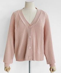 DHOLIC | スラッシュパターンリブニットカーディガン(カーディガン/ボレロ)