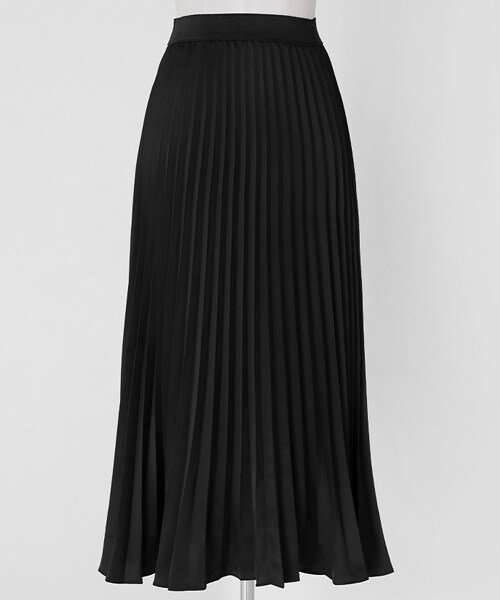 DHOLIC（ディーホリック）の「ウエストゴムシルキープリーツミモレスカート（スカート・レディース・FREE）」の2枚目の写真