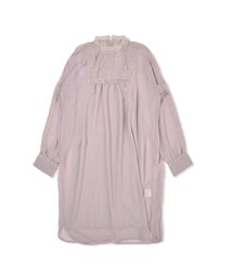 flower | pintuck lace one piece～ﾋﾟﾝﾀｯｸﾚｰｽﾜﾝﾋﾟｰｽ(ワンピース)