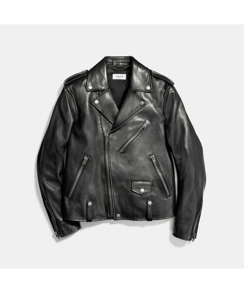 coach leather  jacket