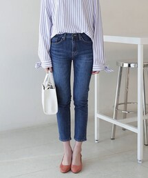 DHOLIC | ダメージポケットスリムフィットデニムパンツ(デニムパンツ)