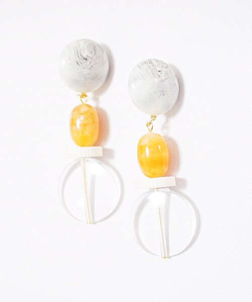 PAULOWNIA（ポロウニア）の「クリアヴィンテージ（ピアス（両耳用）・レディース・Free）」の3枚目の写真