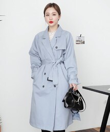 DHOLIC | バックベルトSETスリットヘムトレンチコート(トレンチコート)