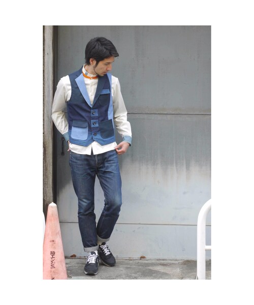 NIRAME.CO(ニラメッコ)の「すごろくベスト。 デニム(ベスト・メンズ・その他)」の4枚目の写真