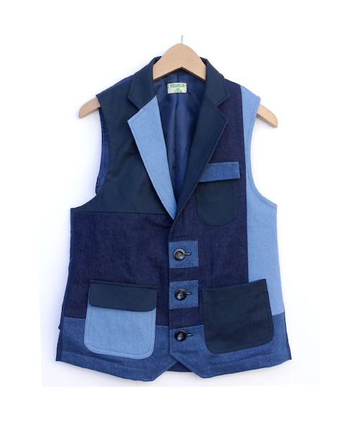 NIRAME.CO(ニラメッコ)の「すごろくベスト。 デニム(ベスト・メンズ・その他)」の6枚目の写真