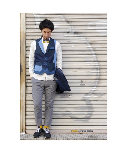 NIRAME.CO(ニラメッコ)の「すごろくベスト。 デニム(ベスト・メンズ・その他)」の1枚目の写真