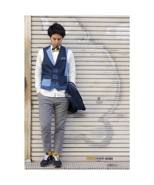 NIRAME.CO(ニラメッコ)の「すごろくベスト。 デニム(ベスト・メンズ・その他)」の2枚目の写真