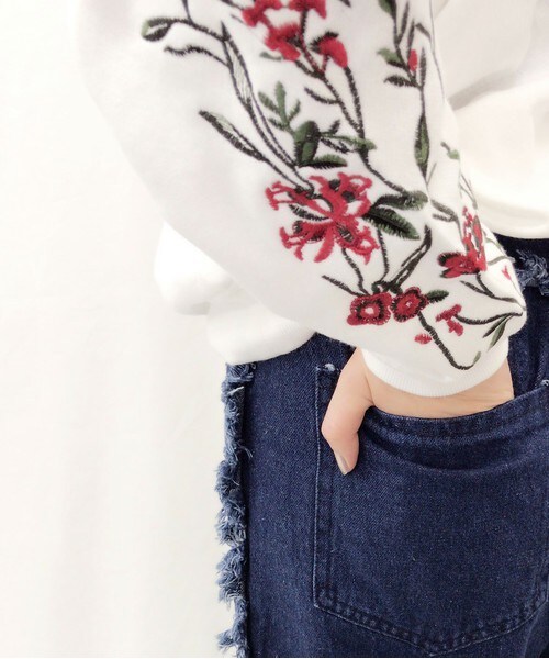 archives（アルシーヴ）の「【WEB限定】フリンジデニムバギーパンツ（デニムパンツ・レディース・ブルー/ネイビー/サックスブルー・MEDIUM）」の17枚目の写真