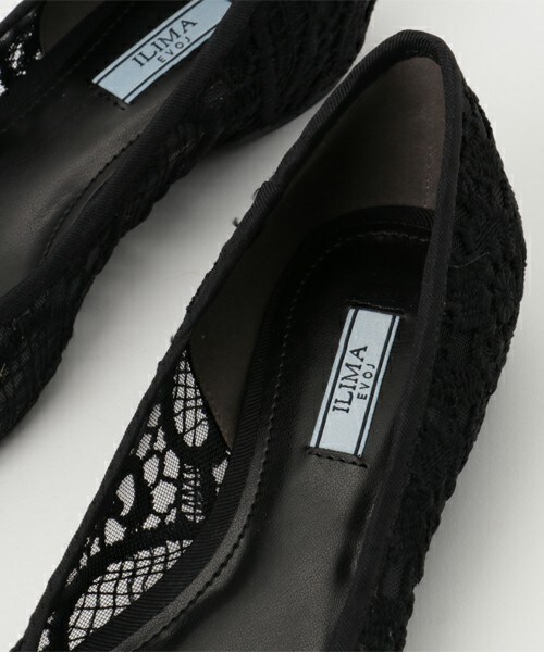 ILIMA（イリマ）の「【EVOL】ILIMA レースフラットパンプス II7358（パンプス・レディース・ホワイト/ブラック/ネイビー・22.5cm/23.0cm/23.5cm/24.0cm/24.5cm）」の8枚目の写真