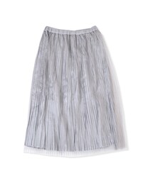 flower | tulle pleats sk～ﾁｭｰﾙﾌﾟﾘｰﾂｽｶｰﾄ(スカート)