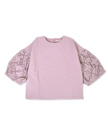 flower | cutwork balloon top～ｶｯﾄﾜｰｸﾊﾞﾙｰﾝﾄｯﾌﾟ(Tシャツ/カットソー)