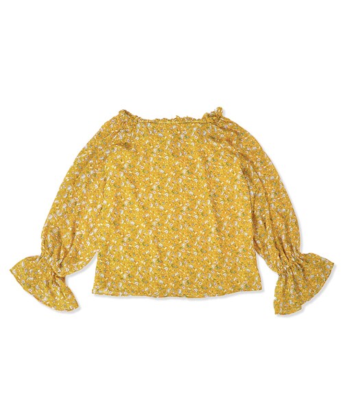 flower（フラワー）の「dolly flower blouse ～ﾄﾞｰﾘｰﾌﾗﾜｰﾌﾞﾗｳｽ（シャツ/ブラウス・レディース・pink/yellow・FREE）」の2枚目の写真