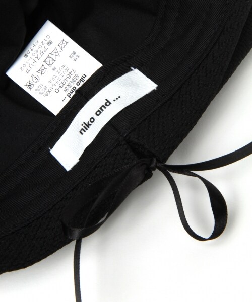 niko and...（ニコアンド）の「オリジナルパネルベレー（帽子・ブラック/ピンク/アイボリー）」の10枚目の写真
