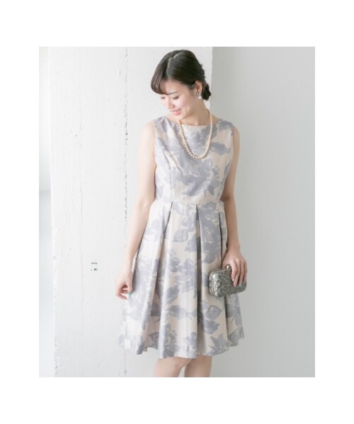 URBAN RESEARCH ROSSO WOMEN(アーバンリサーチ ロッソ)の「シャンタンプリントドレス(その他・レディース・IVORY×GRY/GRAY×LAVE・FREE)」の7枚目の写真