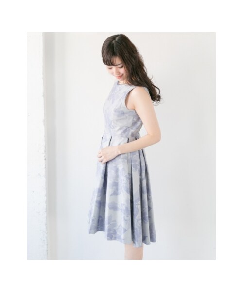 URBAN RESEARCH ROSSO WOMEN(アーバンリサーチ ロッソ)の「シャンタンプリントドレス(その他・レディース・IVORY×GRY/GRAY×LAVE・FREE)」の10枚目の写真