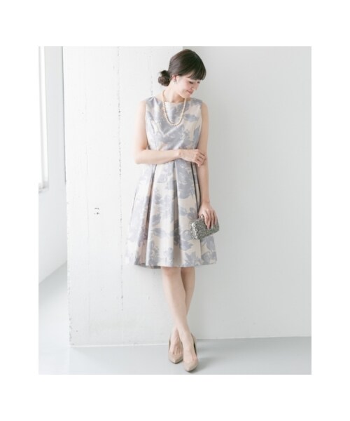 URBAN RESEARCH ROSSO WOMEN(アーバンリサーチ ロッソ)の「シャンタンプリントドレス(その他・レディース・IVORY×GRY/GRAY×LAVE・FREE)」の8枚目の写真