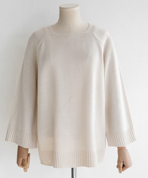 DHOLIC(ディーホリック)の「スクエアネックニットプルオーバー(ニット/セーター・レディース・FREE)」の2枚目の写真