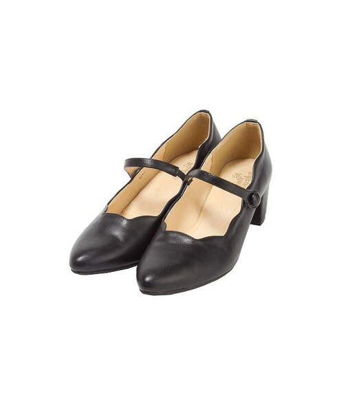 an another angelus（アンアナザーアンジェラス）の「アーモンドトゥスカラップパンプス/an another angelus（パンプス・レディース・その他）」の3枚目の写真