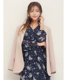 KORMARCH | ストライプ裏地ダブルボタンジャケット(ダウンジャケット/コート)