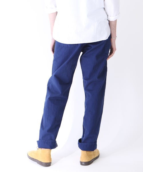 orSlow（オアスロウ）の「FRENCH WORK PANTS（パンツ・オフホワイト/ベージュ/ブルー・1/2）」の11枚目の写真